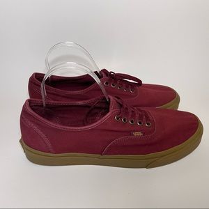 VANS Light Gum Burgundy Port Royale Men's 10.5